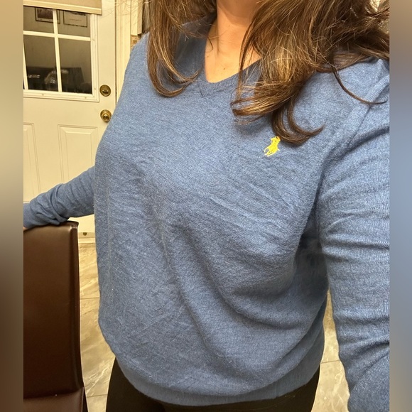 men Polo Ralph Lauren custom fit V neck sweater - Picture 5 of 8